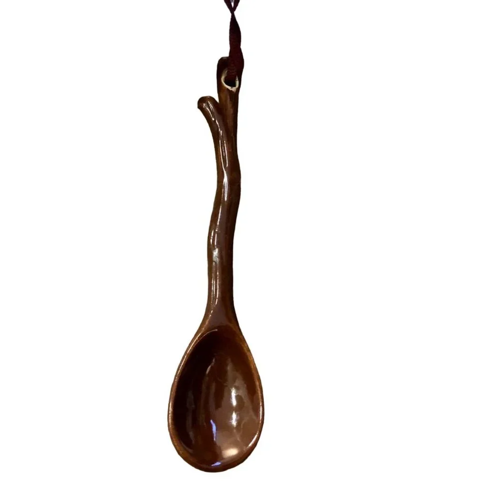 Hallmark Autumn Acorn Bowl with Serving Spoon - New Small